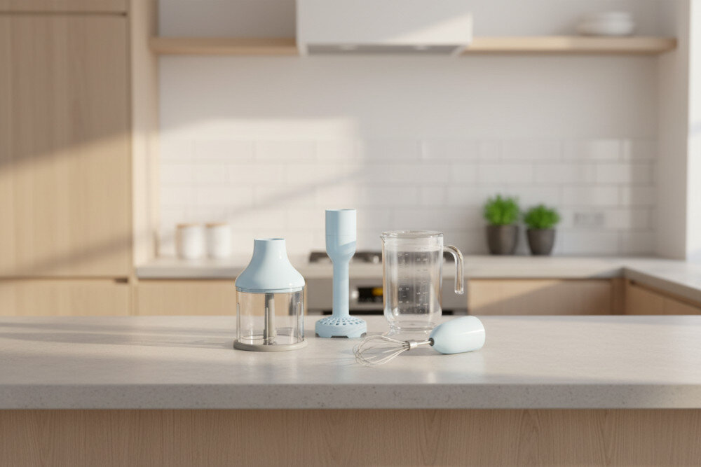 Zestaw akcesoriów SMEG HBAC11PB wygląd prezentacja wizualizacja design tło