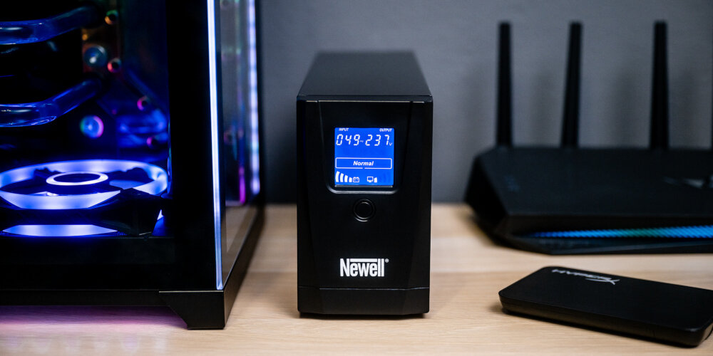 Zasilacz Newell Force Li-600 360w 2 gniazdka 600va
