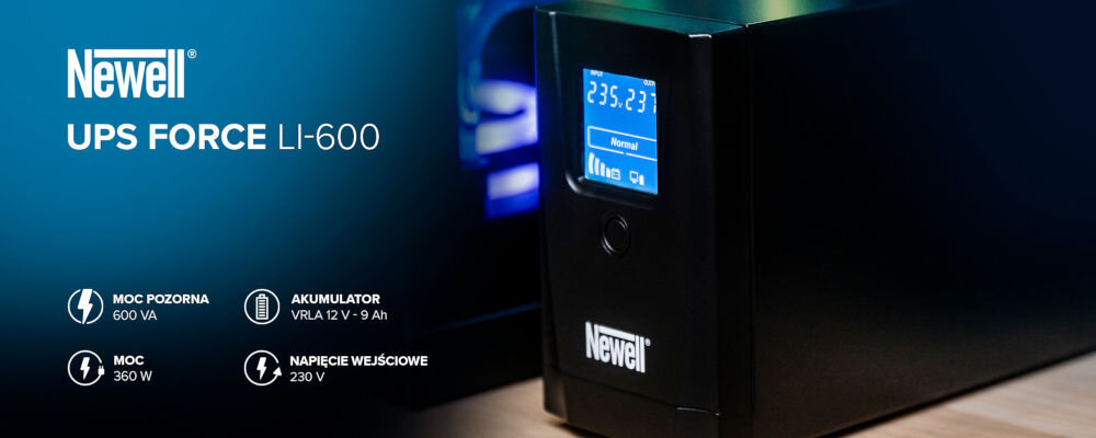 Zasilacz Newell Force Li-600 do domu i biura stonowany elegancki