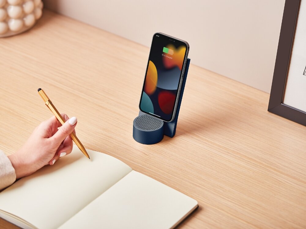 Ładowarka indukcyjna LEXON City Energy Pro ładowarka z opartym telefonem qi bezprzewodowo głośnik bluetooth zestaw głośnomówiący