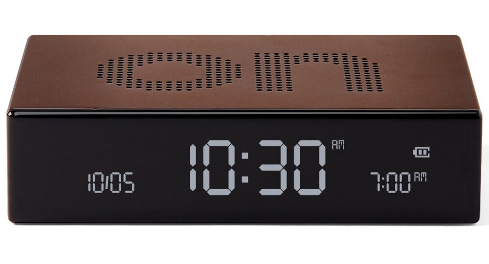 Budzik LEXON Flip Premium - sterowanie radiowe