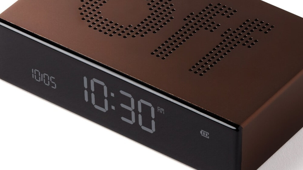 Budzik LEXON Flip Premium  - wyświetlacz