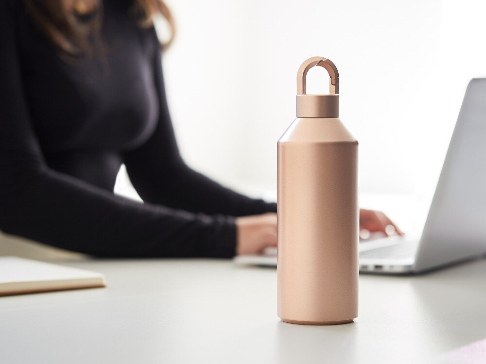 Termos LEXON Horizon LL148D Złoty Temperatura przez cały dzień ulubiony napój sytuacja podwójna ścianka stal nierdzewna zimno ciepło utrzymywanie temperatury czas