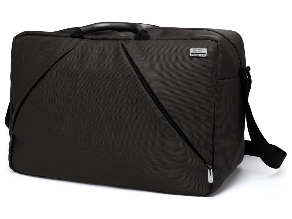 Torba LEXON Premium+ Duffle torba w kolorze czarnym na białym tle