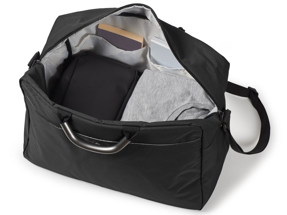 Torba LEXON Premium+ Duffle regulowany pasek na ramię dwa uchwyty z aluminium tylna kieszeń