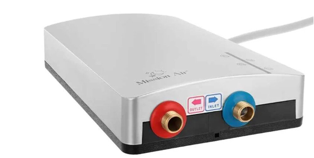 PRZEPŁYWOWY PODGRZEWACZ WODY MISSION AIR HYDRO FAST oszczedność energii zużycie