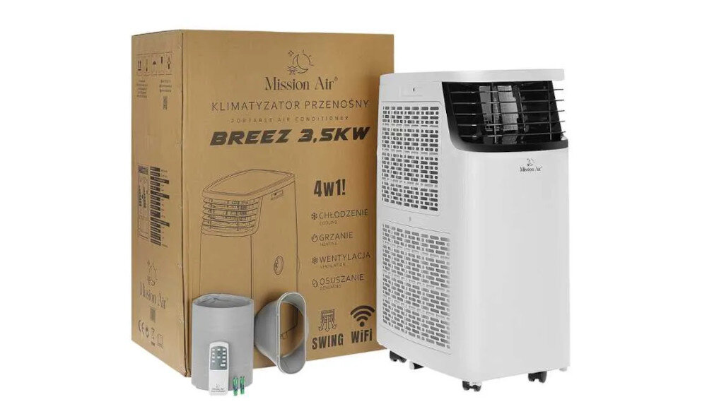 KLIMATYZATOR MISSION AIR BREEZ zestaw rura dysza wlotowa pilot dokumentacja