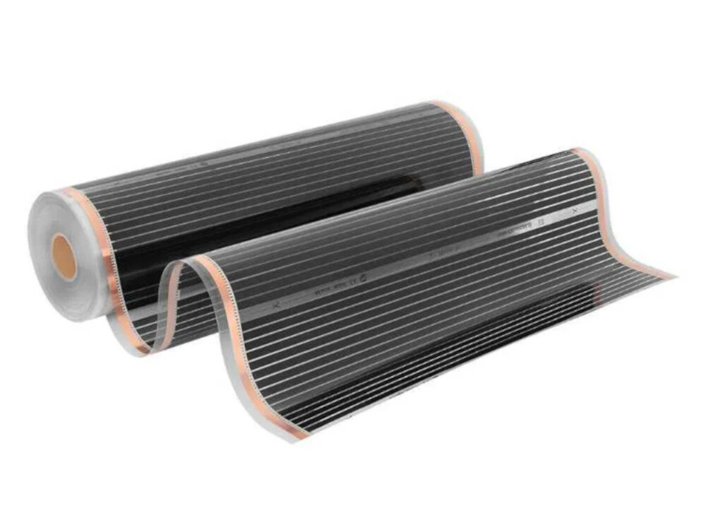 Folia grzewcza na podczerwień MISSION AIR Black Silver PTC 160W-m2 4m² szer. 100cm + regulator Taurus Czarny