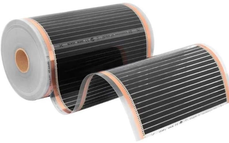 Folia grzewcza pod panele MISSION AIR MAL-160 W-m2 Black Silver 20 m2 (40 m x 50 cm) + regulator Libra Czarny Wi-Fi