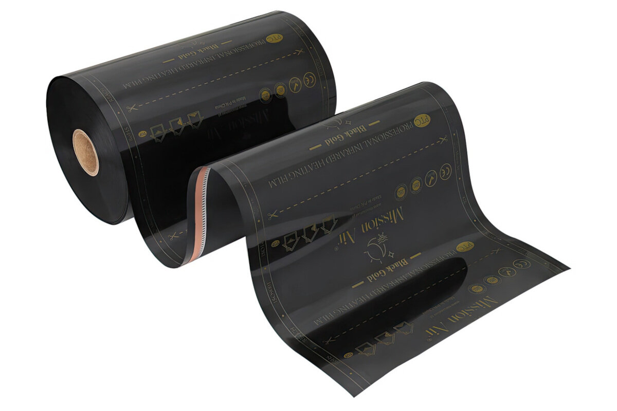 Folia grzewcza na podczerwień MISSION AIR Black Gold PTC 160W-m2 2.5m² szer. 50cm + regulator Gemini Biały Wi-Fi