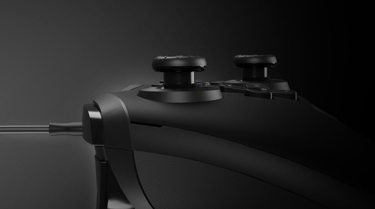 Kontroler GENESIS Mangan 300 Czerwony odłączany kabel USB-A / USB-C o długości 2 metrów