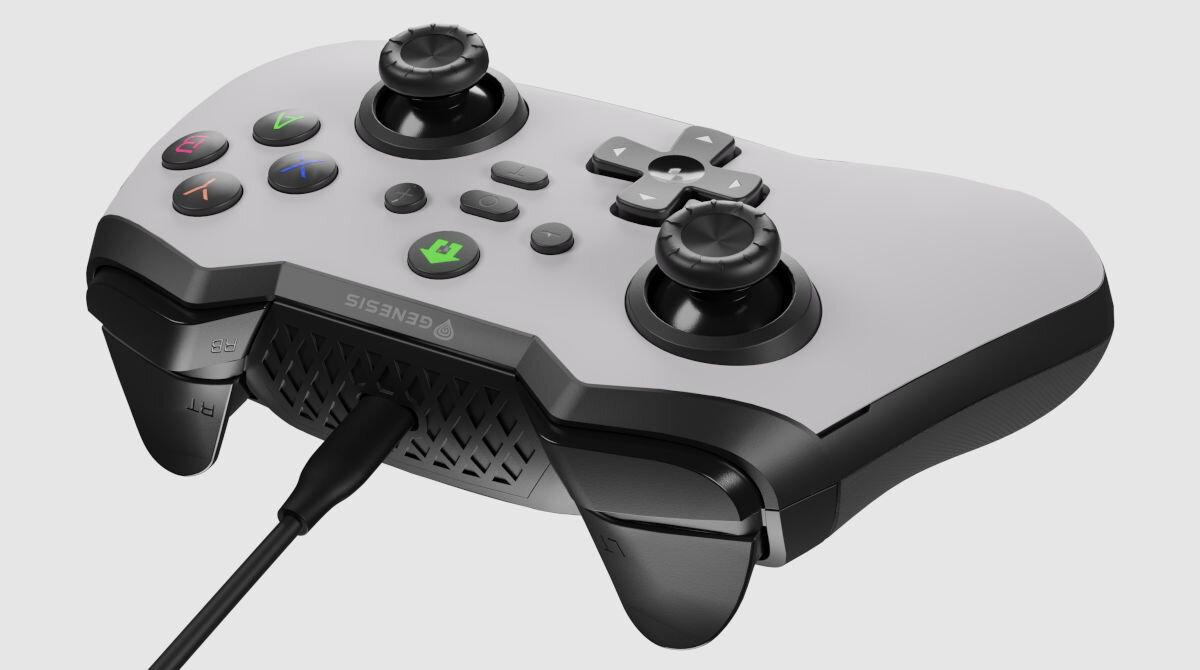 Kontroler GENESIS Mangan 300 Czerwony kompatybilność Nintendo Switch Asus Rog Ally Steam Deck Android iOS