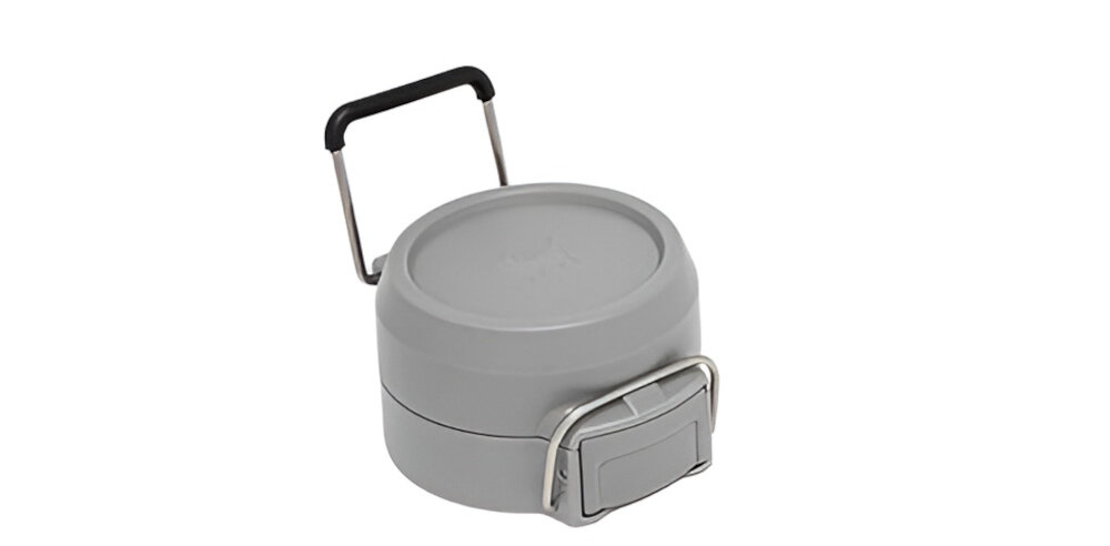 Butelka termiczna STANLEY Quick Flip Biało-szary 700 ml Wygodne przenoszenie Metalowy uchwyt łatwe noszenie przypięcie jej do plecaka
