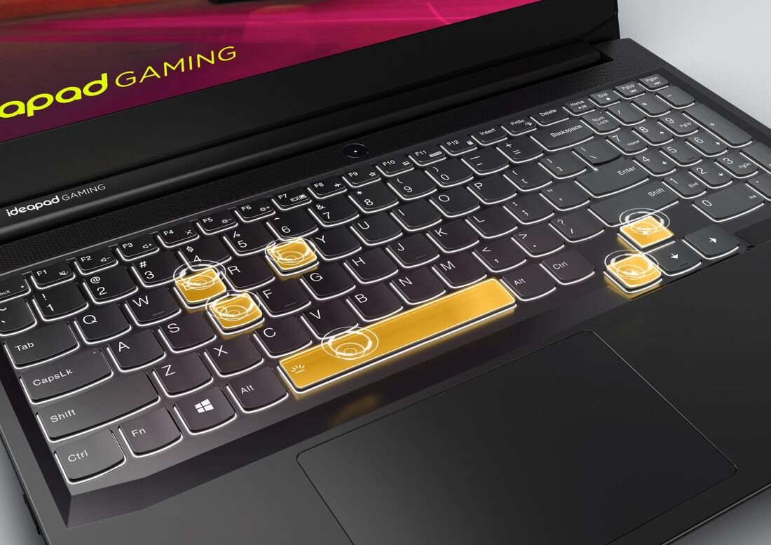 Laptop LENOVO IdeaPad Gaming 3 - Klawiatura 1,5 mm skok klawisza