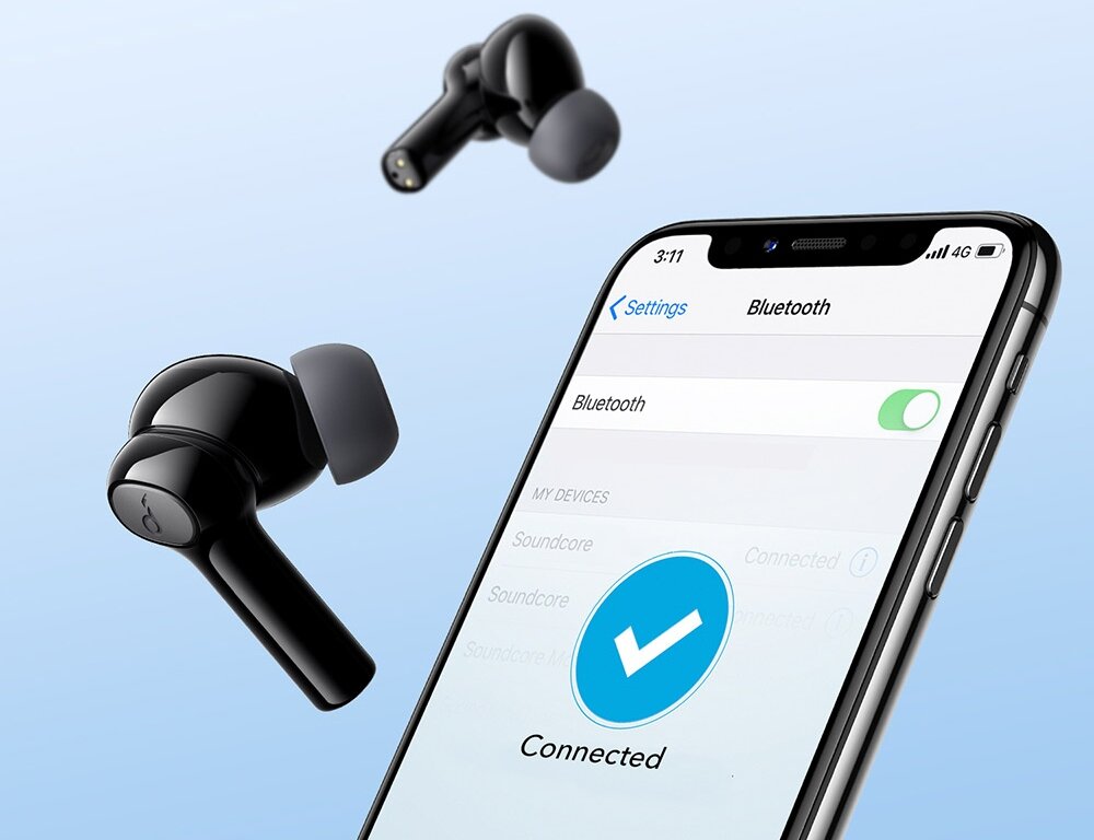 Słuchawki dokanałowe SOUNDCORE Note i dźwięk łączność bluetooth