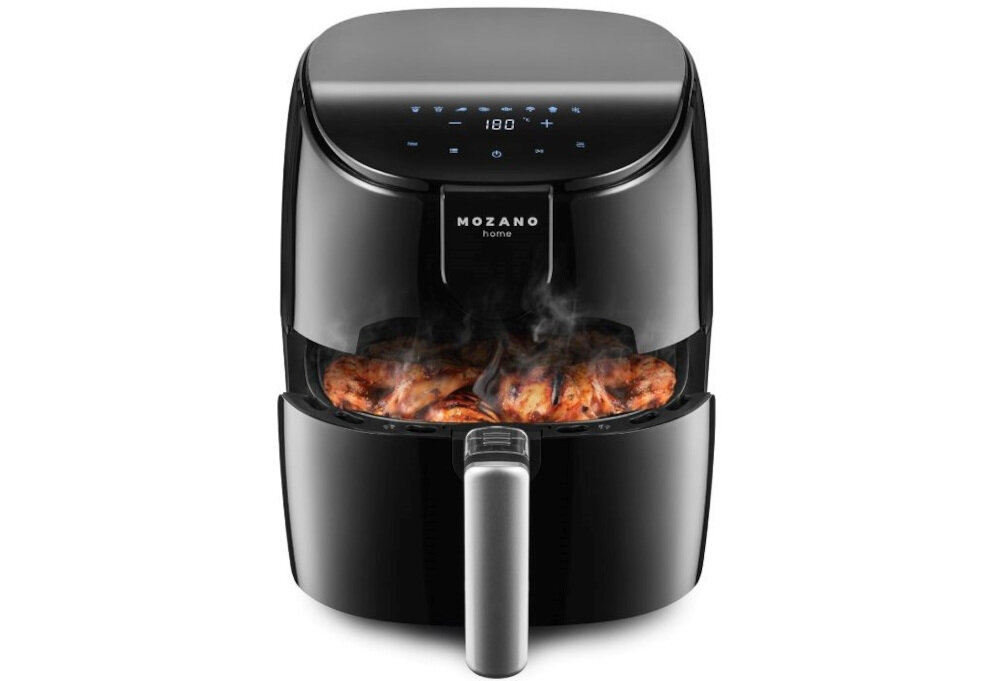 Frytkownica beztłuszczowa MOZANO Active Fryer Srebrny Air Fryer Technologia cyrkulacji powietrza temperatura 360°C