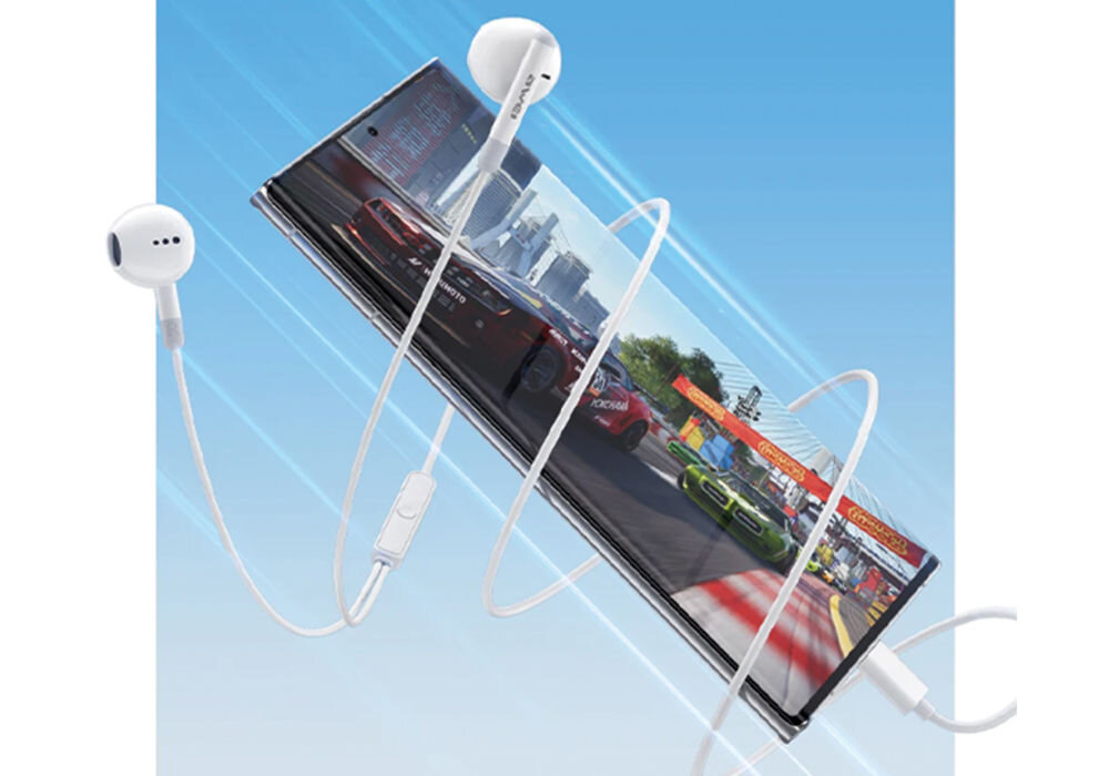 Słuchawki douszne AWEI PC-6T Czarny złącze USB-C długość kabla 1,2 metra
