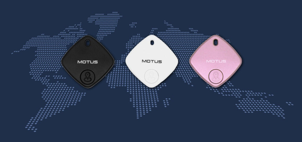 Lokalizator MOTUS Find Me Czarny zasilanie bateria CR2032 czas dzialania okolo roku