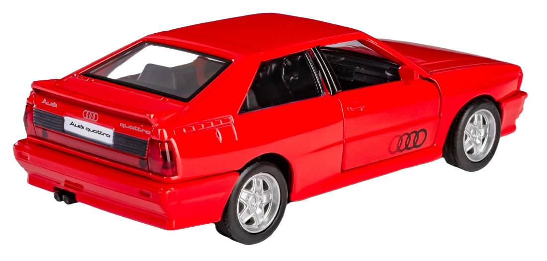 Samochód RMZ City Audi Quattro Coupe (1980-1991) K-998 Oficjalna licencja producenta zgodność z oryginalnym designem pojazdu europejskie normy bezpieczeństwa Bezpieczna konstrukcja wysokiej jakości materiały komfort użytkowania