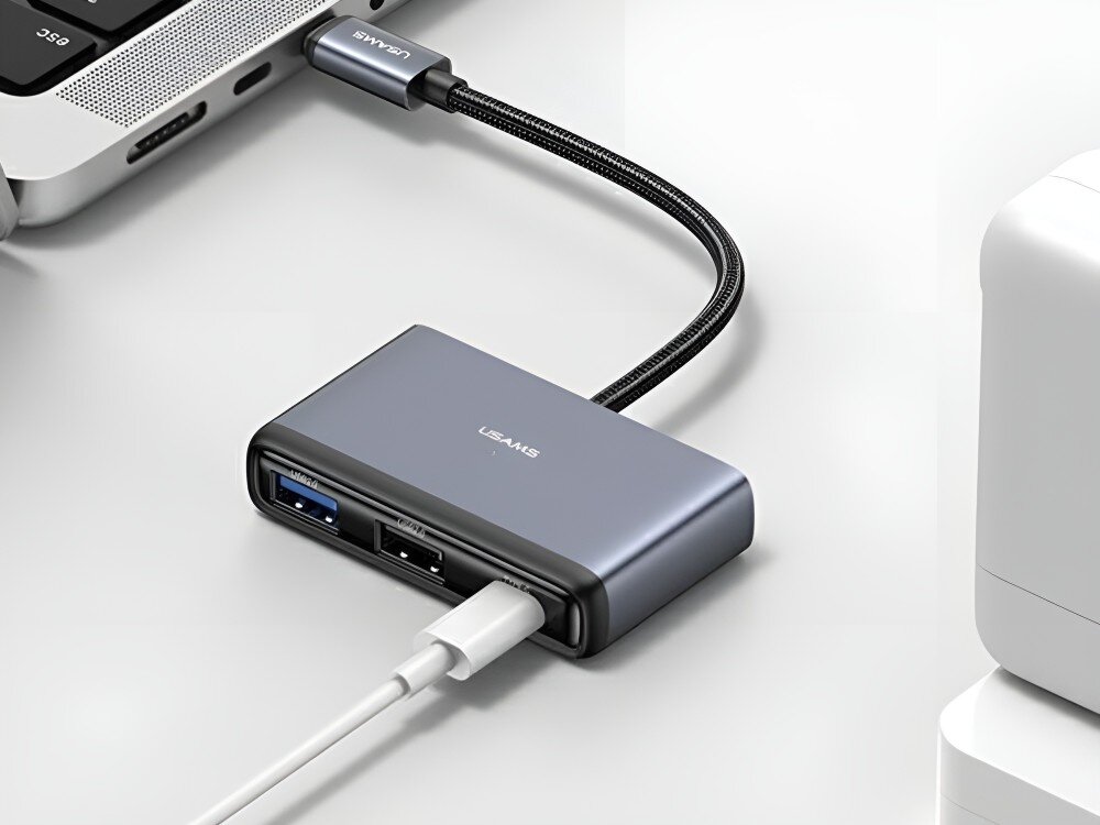 Hub USAMS SJ627HUB01
            hub usb 3.0 5gb/s 2.0 przesyłanie klawiatura myszka kompaktowy design