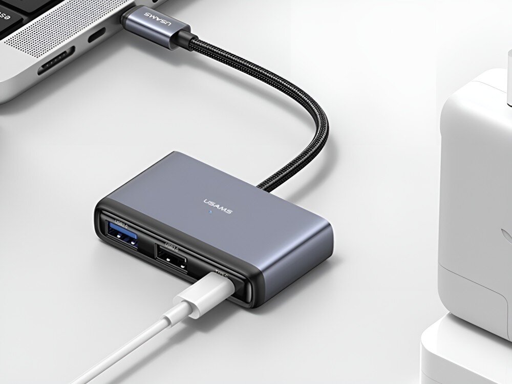 Hub USAMS SJ628HUB01
            hub usb 30 tf sd 5gb/s pliki przesyłanie kompaktowy design