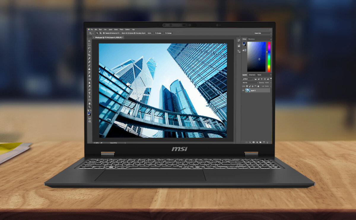 Laptop MSI Prestige AI Evo B1MG-009PL 16 IPS U7-155H 32GB RAM 1TB SSD Windows 11 Home karta graficzna rozdzielczość renderowanie