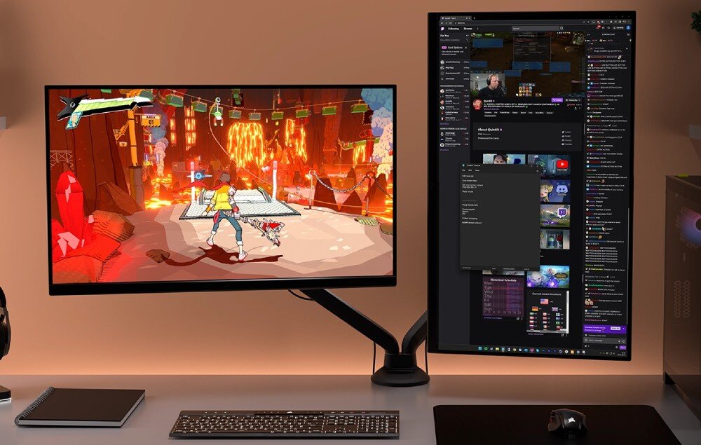 Monitor CORSAIR Xeneon 315QHD165 31.5 2560x1440px IPS 165Hz 1 ms [MPRT] mocowanie VESA migotanie odblaski