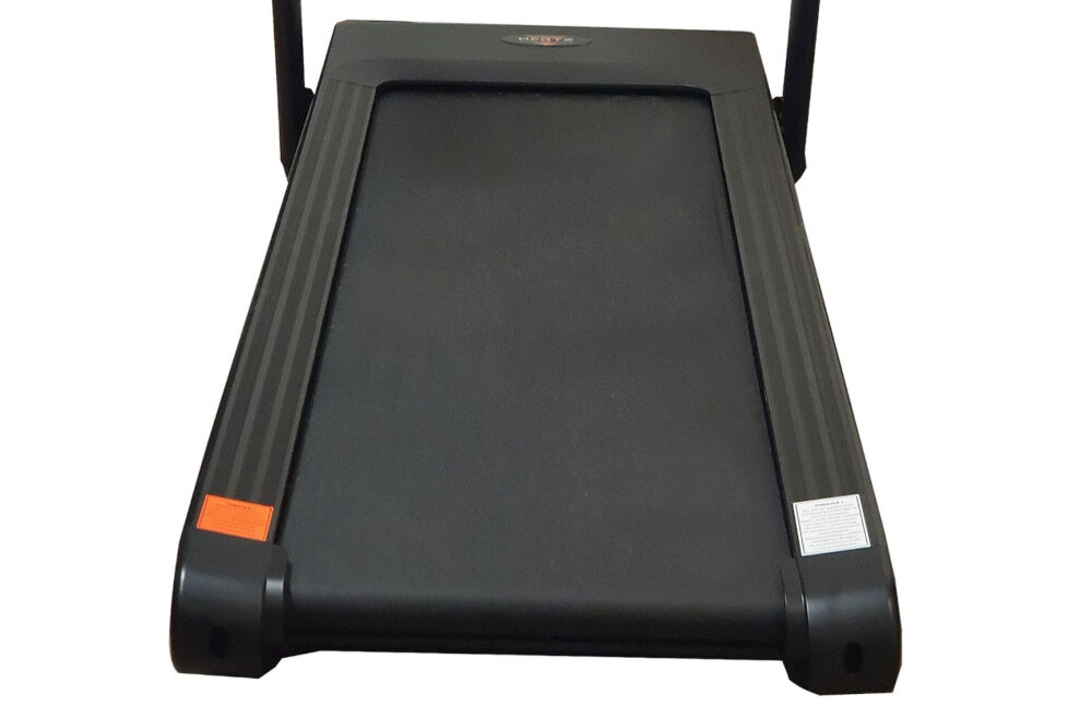 Bieżnia elektryczna HERTZ FITNESS Spirado szeroki pas biezny 46 x 140 cm olej silnikowy do smarowania oasa bieznego solidna konstrukcja amortyzowany pas biegowy 10 punktow amortyzujacych po 5 z kazdej strony udzwig do 120 kg