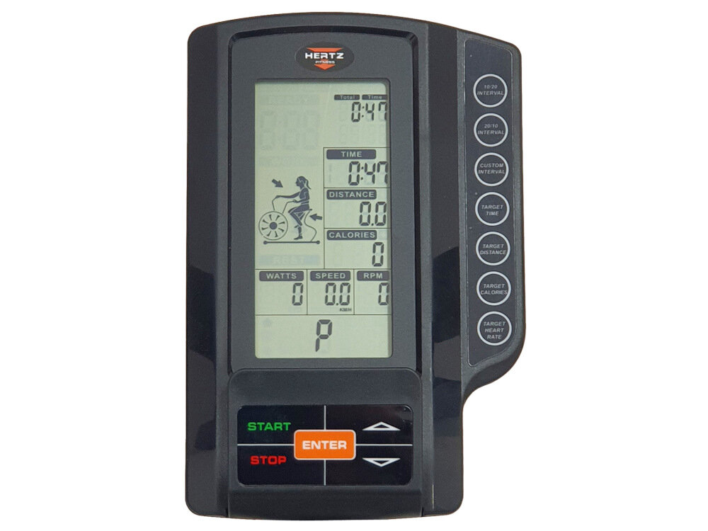 Rower powietrzny HERTZ FITNESS Storm 2 programy interwalowe opcja stworzenia wlasnego programu konsola monitoroweanie postepow aktualnego treningu