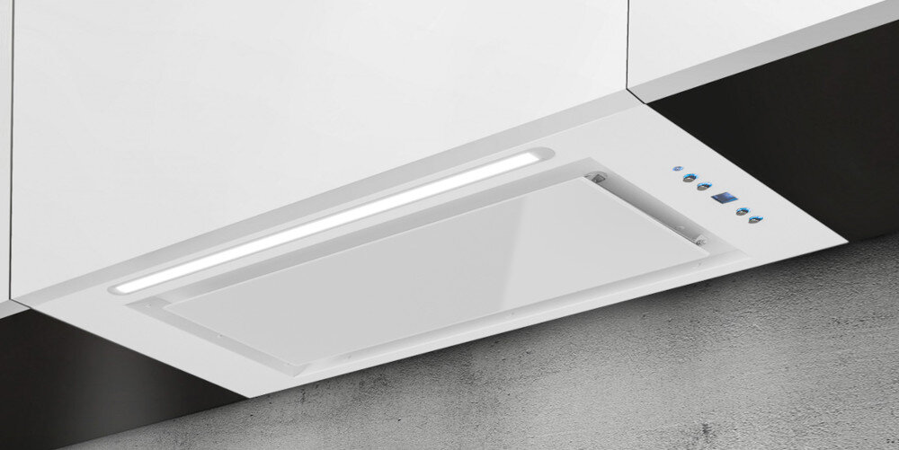 OKAP AFRELLI PIANO biały mat montaż podszafkowy szerokość 59,5 cm łatwa obsługa Oświetlenie LED