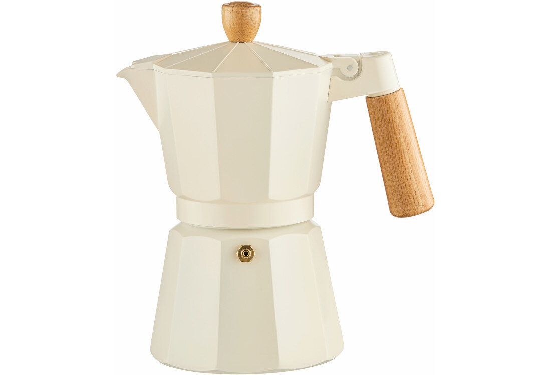 Kawiarka AMBITION Natural 6TZ Kremowy 300 ml Wymiary sprzyjające wygodzie długość szerokość wysokość waga ułatwienie pewny chwyt