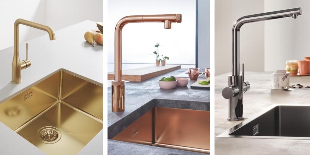 GROHE K700U 31574AL1 zlewozmywak sposób montaż wpuszczany blat podblatowy równy