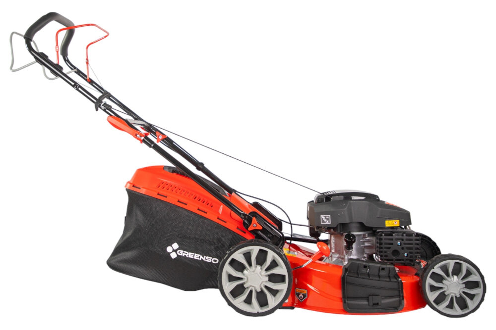 Kosiarka spalinowa GREENSO KS56-G224N Ducar DV224 z napędem 560mm 4.4kW obudowa z wytrzymalej stali odpornosc na uderzenia dzialanie warunkow atmosferycznych