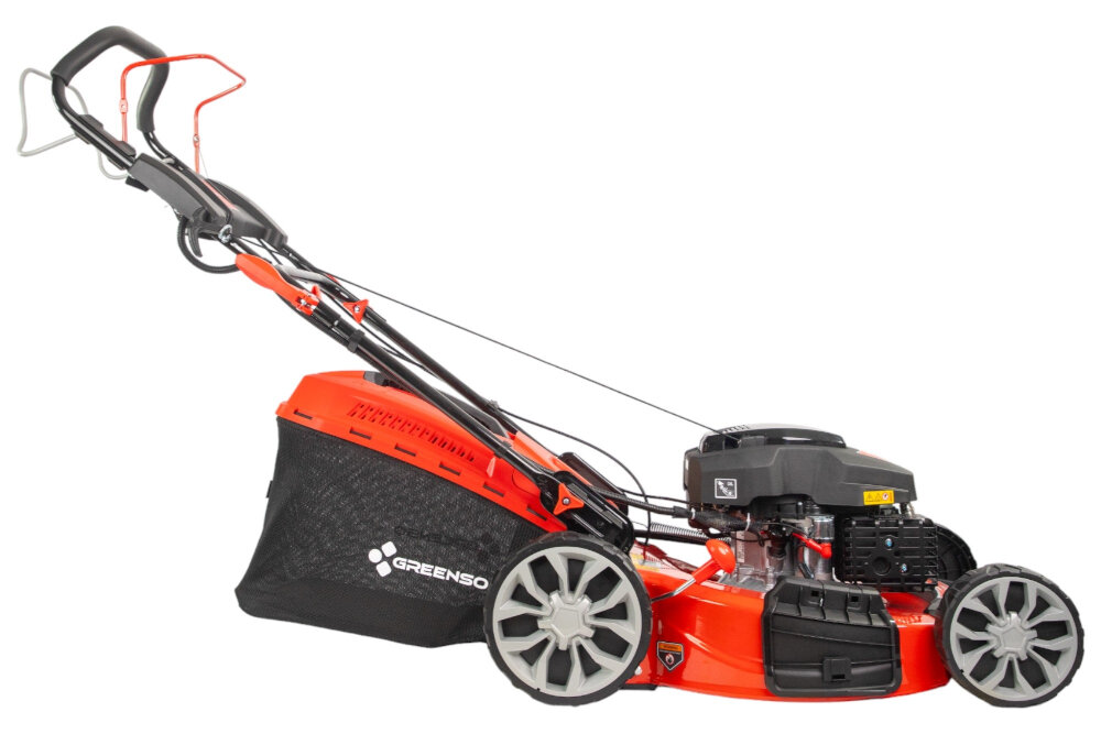 Kosiarka spalinowa GREENSO KS56-G224NE Ducar DV224 z napędem 560mm 4.4kW efektywna wygodna niezrownana wydajnosc niezawodnosc naped ulatwia prowadzenie kosiarki