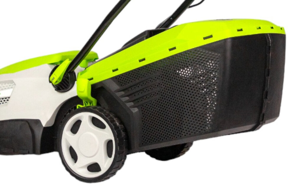 Kosiarka elektryczna GREENSO KE36-1600 1600W kosz z tworzywa sztucznego pojemnosc 40 l uchwyt