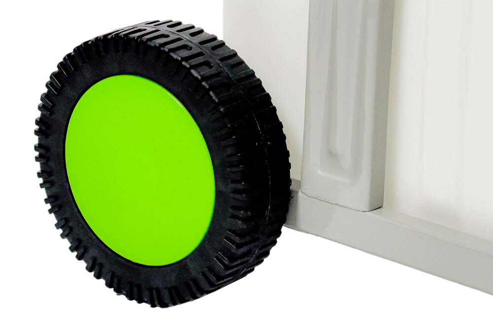 Rozdrabniacz do gałęzi GREENSO RE45-2800P elektryczny trwala konstrukcja z wysokiej jakosci tworzyw sztucznych wysoka ergonomia pracy dwa kolka transportowe popychacz do galezi ochrona przed przypadkowym zranieniem praca bardziej skuteczna szybka