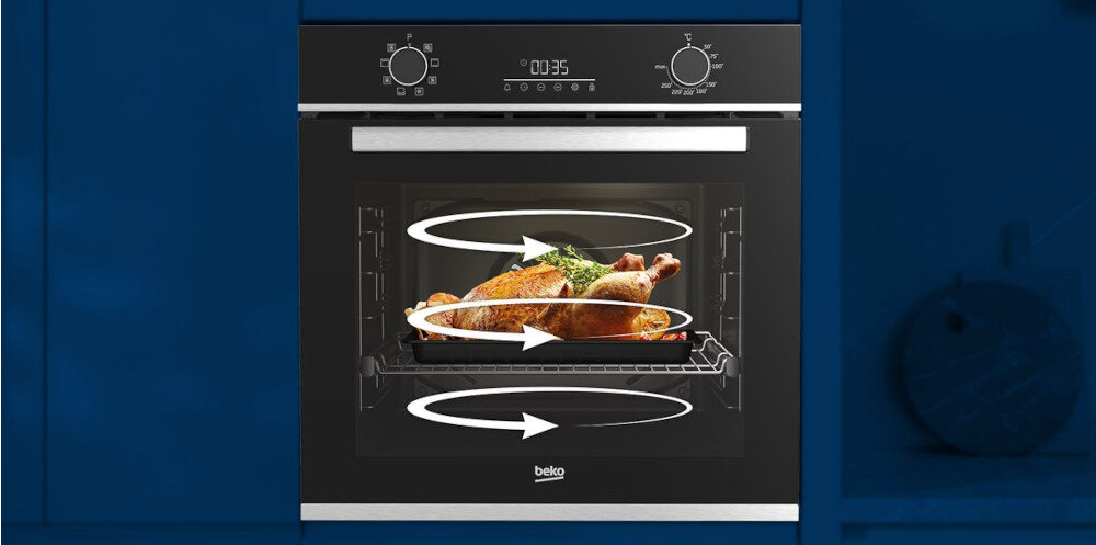 PIEKARNIK BEKO BBCW13400X pieczenie 3D równomiernie efektywność