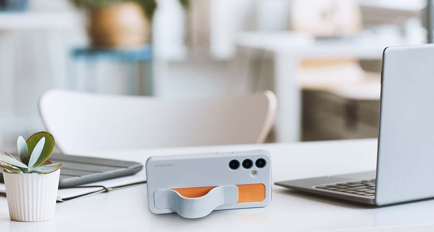 przyjemne w dotyku etui Standing Grip Case dla większej wygody użytkowania przyjemne w dotyku etui Standing Grip Case dla większej wygody użytkowania