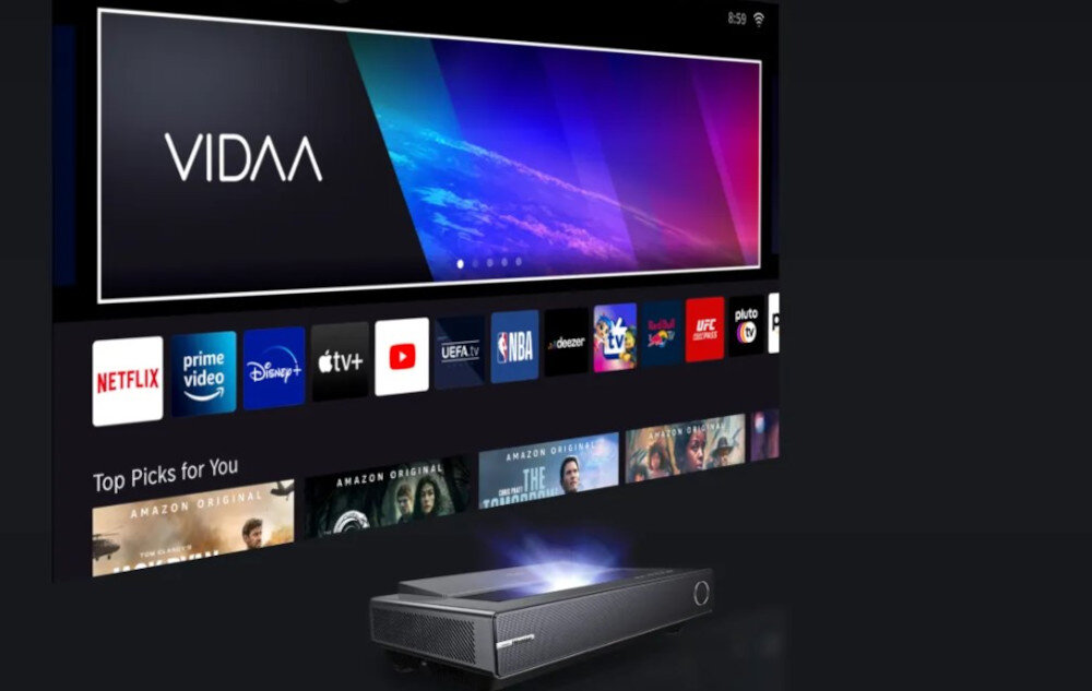 Projektor HISENSE PX2-PRO - VIDAA OS, system tv