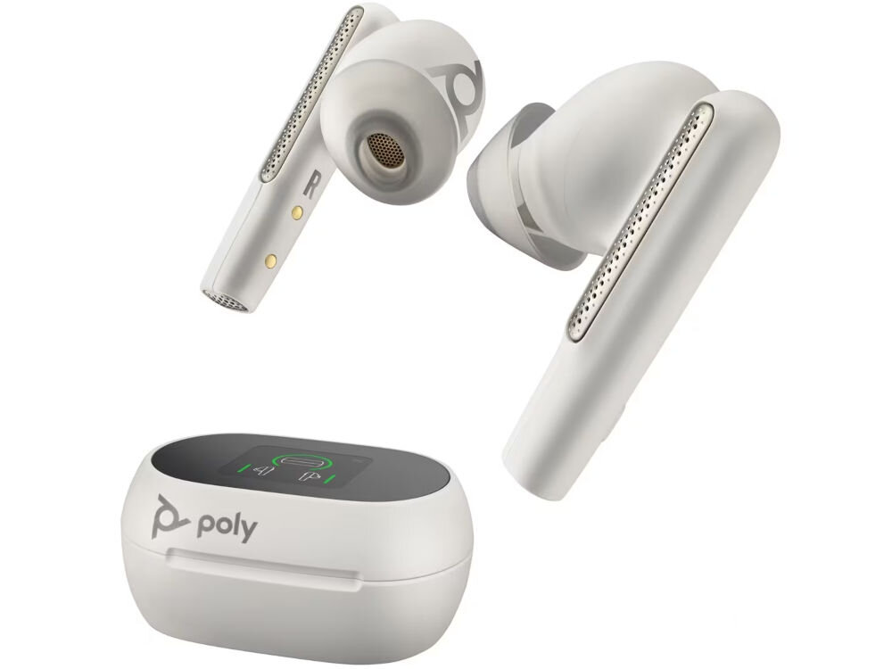 Słuchawki douszne POLY Voyager Free 60+ Biały rozmowa wideo, słuchanie muzyki