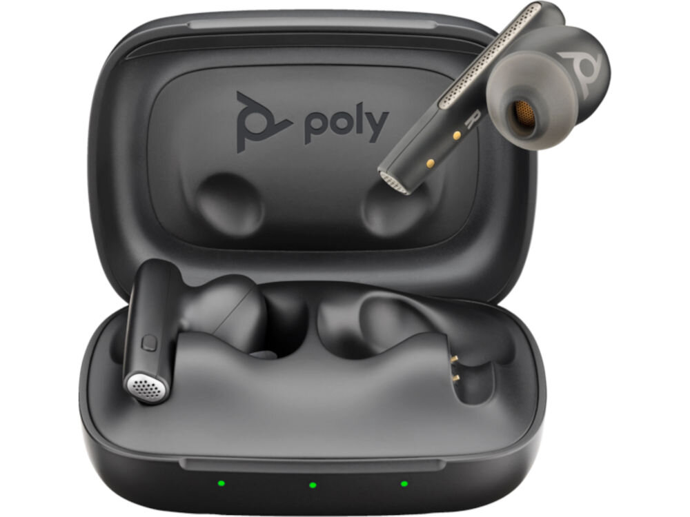 Słuchawki douszne POLY Voyager Free 60 Czarne dyskretnie bezprzewodowe