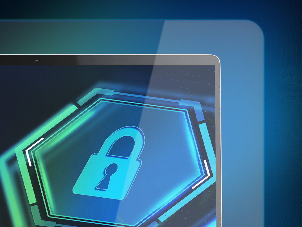 Folia prywatyzująca 3MK Privacy 2-Way - folia na tle laptopa