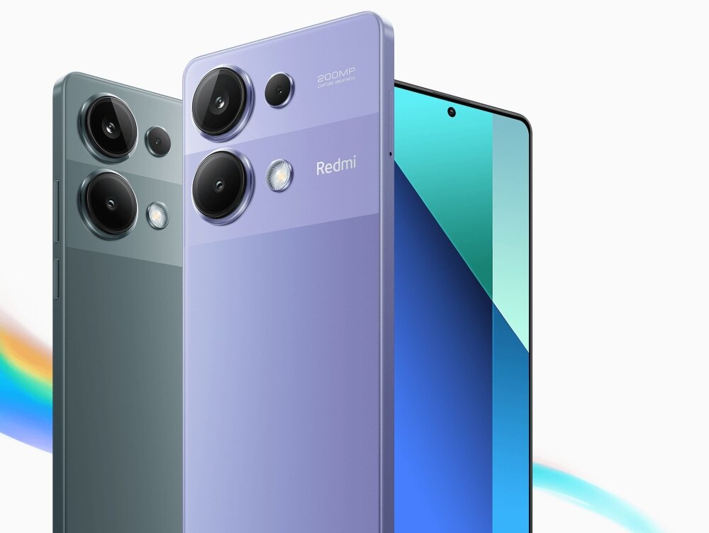 Smartfon XIAOMI Redmi Note 13 ekran bateria aparat procesor ram pamięć pojemność rozdzielczość zdjęcia filmy opis dane cechy blokady system łączność wifi bluetooth obudowa szkło odporność porty muzyka transfer sieć przekątna matryca waga czujniki oled amoled ips