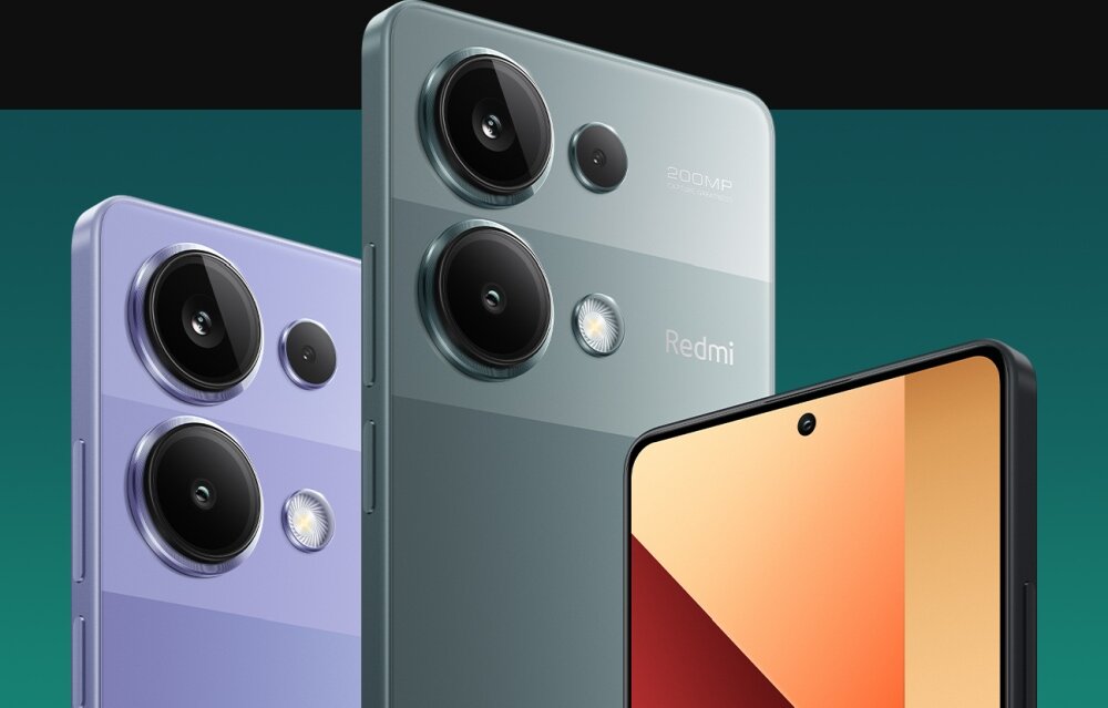 Smartfon XIAOMI Redmi Note 13 ekran bateria aparat procesor ram pamięć pojemność rozdzielczość zdjęcia filmy opis dane cechy blokady system łączność wifi bluetooth obudowa szkło odporność porty muzyka transfer sieć przekątna matryca waga czujniki oled amoled ips