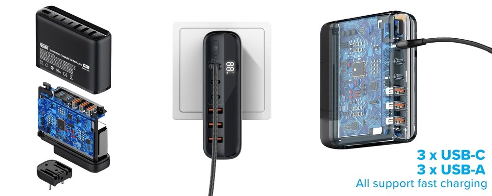 Baner Newell GaN Tech T-power 140 W 'All support fast charging'