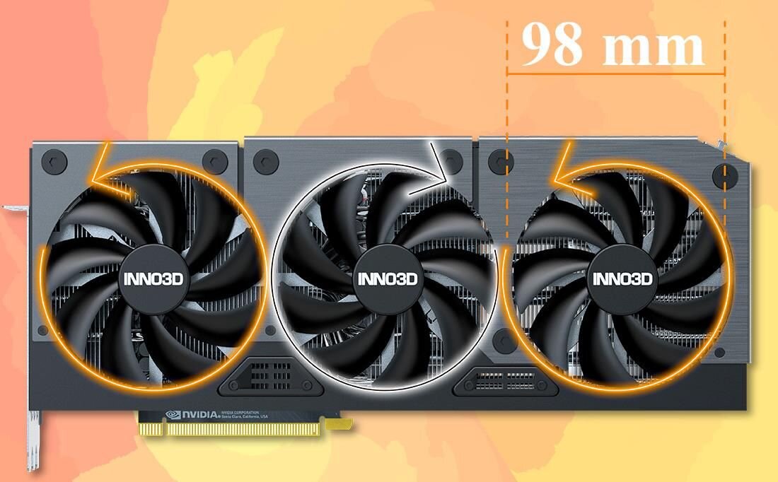 Karta graficzna INNO3D GeForce RTX 4080 Super X3 OC 16GB DLSS 3 - Enormous Cooler