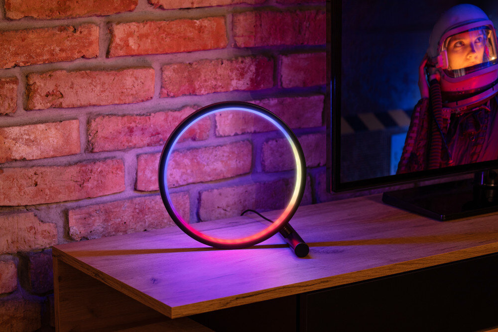 Lampa dekoracyjna TRACER Circle 12 trybów podświetlenia dynamicznej zmiany kolorów spokojne światło