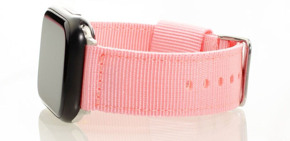 Pasek LUNA do Apple Watch 3/4/5/6/7/8/SE elegancki pasek, luksusowy design, najwyższa jakość nylonu, doskonałe dopasowanie, formalne i nieformalne stylizacje, trwałość i elegancja, komfortowe noszenie, ekskluzywny wygląd, dedykowany dla Apple Watch, wygoda i styl
