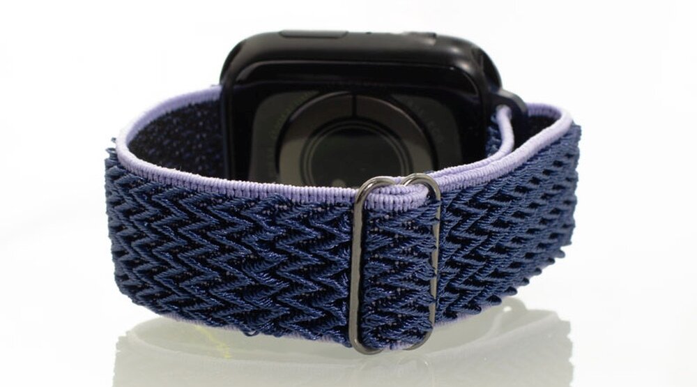Pasek LUNA do Apple Watch 3/4/5/6/7/8/SE elegancki pasek, luksusowy design, najwyższa jakość nylonu, doskonałe dopasowanie, formalne i nieformalne stylizacje, trwałość i elegancja, komfortowe noszenie, ekskluzywny wygląd, dedykowany dla Apple Watch, wygoda i styl
