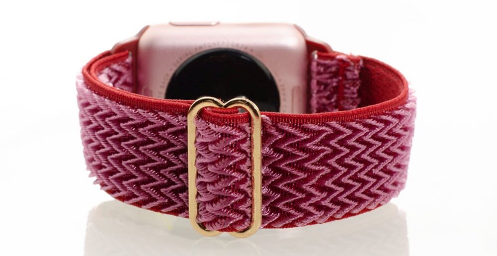 Pasek LUNA do Apple Watch 3/4/5/6/7/8/SE elegancki pasek, luksusowy design, najwyższa jakość nylonu, doskonałe dopasowanie, formalne i nieformalne stylizacje, trwałość i elegancja, komfortowe noszenie, ekskluzywny wygląd, dedykowany dla Apple Watch, wygoda i styl